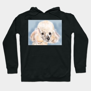 Smiling White Poodle Dog Hoodie